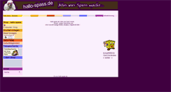 Desktop Screenshot of hallo-spass.de