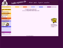 Tablet Screenshot of hallo-spass.de
